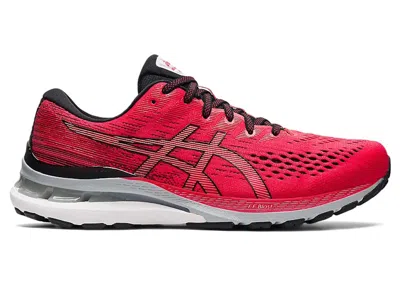 Pre-owned Asics Men's  Gelkayano 28 Sneakers In Electric Red/black In Multi