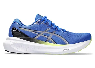 Pre-owned Asics Men's  Gelkayano 30 Sneakers In Illusion Blue/glow Yellow In Multi