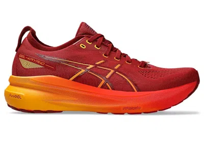 Pre-owned Asics Men's  Gelkayano 31 Limited Edition Sneakers In Cranberry/habanero