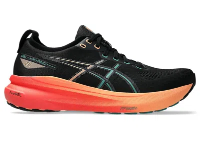 Pre-owned Asics Men's  Gelkayano 31 Sneakers In Black/rainy Lake
