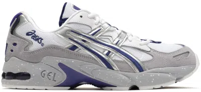 Pre-owned Asics Men's  Gelkayano 5 Purple Sneakers In Silver/white In Multi