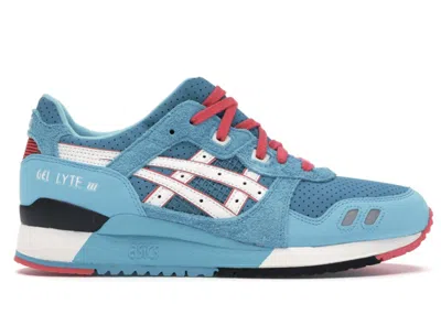 Pre-owned Asics Men's  Gellyte Iii Bait Teal Dragon Sneakers In Turquoise/white In Multi