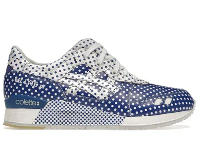 Pre-owned Asics Men's  Gellyte Iii Colette Polka Dot Sneakers In Blue/white In Multi
