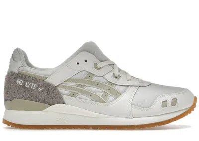 Pre-owned Asics Men's  Gellyte Iii Earth Day Pack Sneakers In Cream/putty In Sand