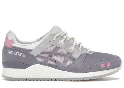 Pre-owned Asics Men's  Gellyte Iii End Pearl Sneakers In Lavender Grey/ivory In Multi