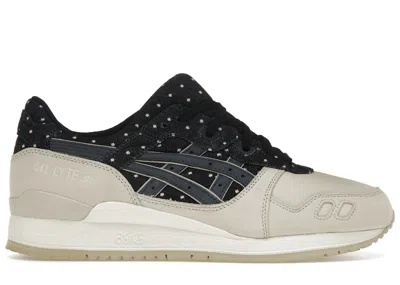 Pre-owned Asics Men's  Gellyte Iii Japanese Denim Indian Ink Sneakers In Cream White/blue