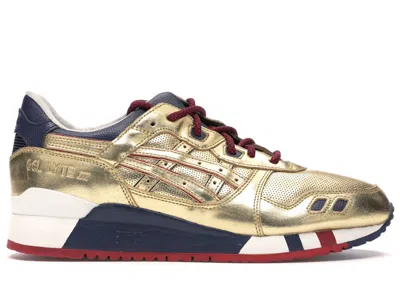 Pre-owned Asics Men's  Gellyte Iii Kfe Usa Sneakers In Gold