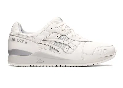 Pre-owned Asics Men's  Gellyte Iii Leather Sneakers In White/grey