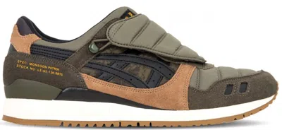 Pre-owned Asics Men's  Gellyte Iii Limited Edt X Sbtg Monsoon Patrol Sneakers In Brown/olive In Multi