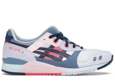 Pre-owned Asics Men's  Gellyte Iii Og Back Streets Of Japan Pack Sneakers In Aqua Angel/mako Blue