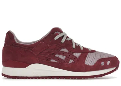 Pre-owned Asics Men's  Gellyte Iii Og Changing Of The Seasons Pack Fall Sneakers In Watershed Rose/beet Red