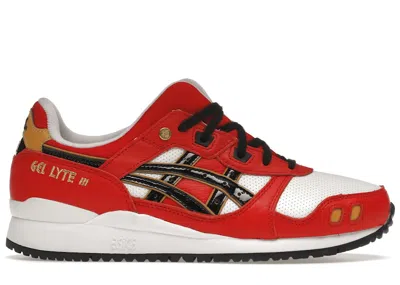 Pre-owned Asics Men's  Gellyte Iii Og Classic Red Sneakers In Baltic Jewel/black