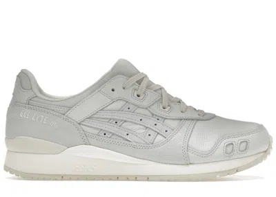 Pre-owned Asics Men's  Gellyte Iii Og Leather Sneakers In Glacier Grey/cream In Multi