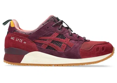 Pre-owned Asics Men's  Gellyte Iii Og Mita Sneakers Dried Rosein Bordeaux/wine