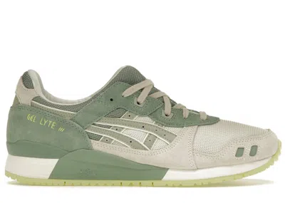 Pre-owned Asics Men's  Gellyte Iii Og Sneakers In Cream/olive Grey