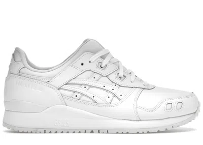 Pre-owned Asics Men's  Gellyte Iii Og Triple Sneakers In White