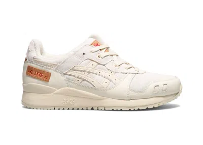 Pre-owned Asics Men's  Gellyte Iii Okayama Denim White Sneakers In Cream White/tan/red In Multi