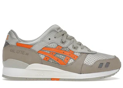 Pre-owned Asics Men's  Gellyte Iii Remastered Ronnie Fieg Super Orange Sneakers In Pumice Stone/orange Tiger In Multi