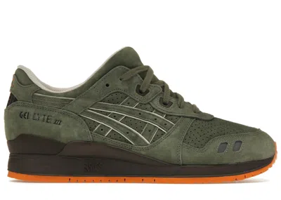 Pre-owned Asics Men's  Gellyte Iii Ronnie Fieg Militia (special Box) Sneakers In Olive/chocolate/orange In Multi