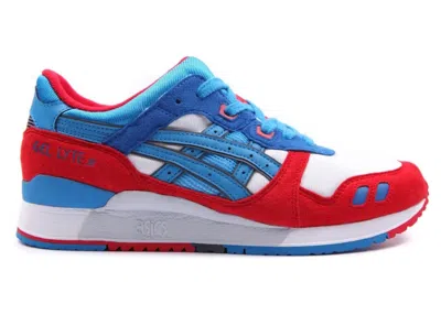Pre-owned Asics Men's  Gellyte Iii Sneakers In White/directoire Blue In Multi