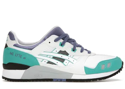Pre-owned Asics Men's  Gellyte Iii Sneakers In White/teal Blue