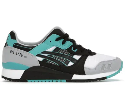 Pre-owned Asics Men's  Gellyte Iii Teal Sneakers In White/black