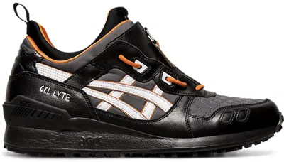 Pre-owned Asics Men's  Gellyte Mt Orange Sneakers In Black/white