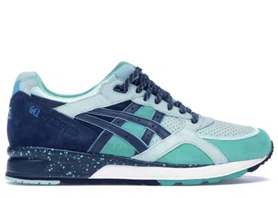 Pre-owned Asics Men's  Gellyte Speed Ubiq Cool Breeze Sneakers In Crystal Mint/grey/navy Blue