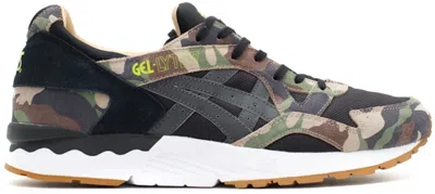 Pre-owned Asics Men's  Gellyte V Atmos Woodland Camo Sneakers In Black/brown/olive