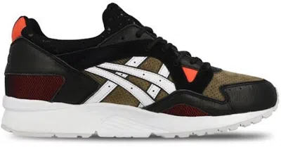 Pre-owned Asics Men's  Gellyte V Highs And Lows Medic Sneakers In Black/olive/red In Multi