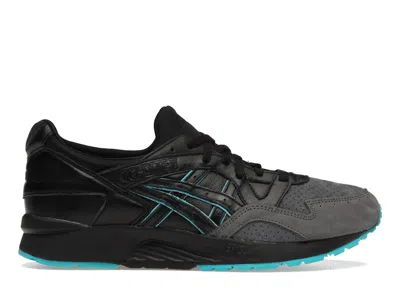 Pre-owned Asics Men's  Gellyte V Kith Leatherback Sneakers In Black/grey/teal