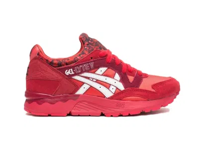 Pre-owned Asics Men's  Gellyte V Romance Sneakers In Red/white In Multi