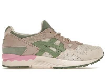 Pre-owned Asics Men's  Gellyte V Spring In Japan Pink Sneakers In Cream/slate Grey