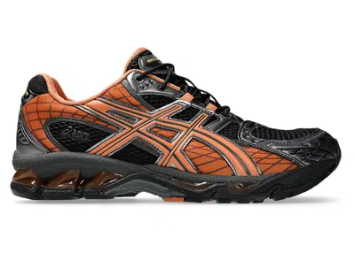 Pre-owned Asics Men's  Gelnimbus 10.1 Sneakers In Black/rust Orange In Multi