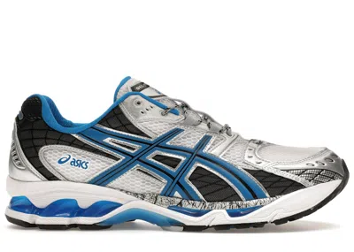 Pre-owned Asics Men's  Gelnimbus 10.1 Sneakers In White/directoire Blue In Multi