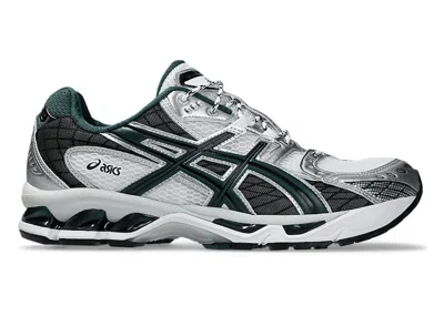 Pre-owned Asics Men's  Gelnimbus 10.1 Sneakers In White/saxon Green