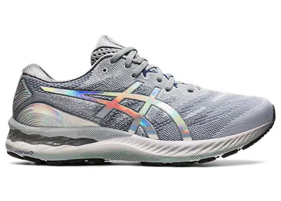 Pre-owned Asics Men's  Gelnimbus 23 Platinum Sneakers In Piedmont Grey/white