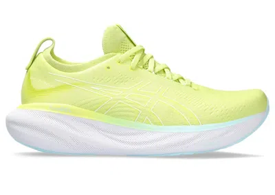 Pre-owned Asics Men's  Gelnimbus 25 Sneakers In Glow Yellow/white In Multi