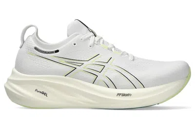 Pre-owned Asics Men's  Gelnimbus 26 Green Sneakers In White/birch