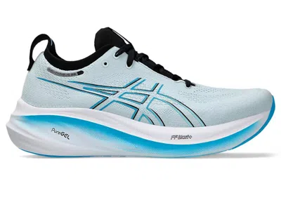 Pre-owned Asics Men's  Gelnimbus 26 Sneakers In Cool Grey/bright Cyan