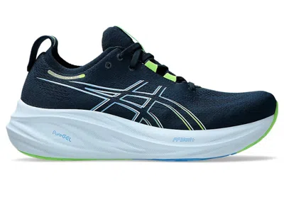 Pre-owned Asics Men's  Gelnimbus 26 Sneakers In French Blue/electric Lime In Multi