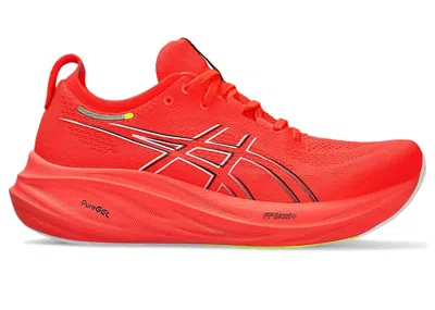 Pre-owned Asics Men's  Gelnimbus 26 Sneakers In Sunrise Red/black In Multi