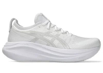Pre-owned Asics Men's  Gelnimbus 27 Sneakers In White/glacier Grey