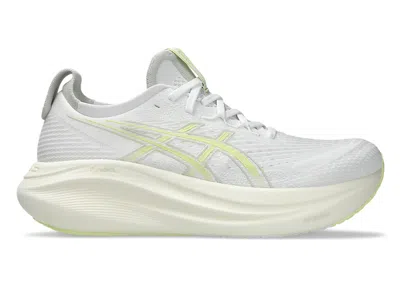 Pre-owned Asics Men's  Gelnimbus 27 Sneakers In White/huddle Yellow