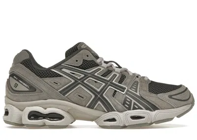Pre-owned Asics Men's  Gelnimbus 9 Sneakers In Obsidian Grey/clay Grey