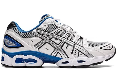 Pre-owned Asics Men's  Gelnimbus 9 Sneakers In White/lake Drive