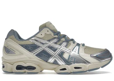 Pre-owned Asics Men's  Gelnimbus 9 Wind And Sea Sneakers In Cream/pure Silver/blue In Multi