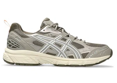 Pre-owned Asics Men's  Gelnunobiki Sneakers In Dark Taupe/pure Silver In Multi