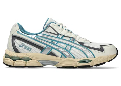 Pre-owned Asics Men's  Gelnyc 2055 Sneakers In Cream/blue Teal