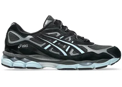 Pre-owned Asics Men's  Gelnyc Atmos Laguna Gem Blue Topaz Sneakers In Black/starlight Blue